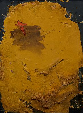 〈土黃 × 椅子〉，152x112cm