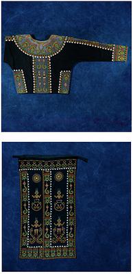 〈繡有百步蛇紋、太陽紋、人形紋、陶壺紋的排灣男子服〉的封面圖