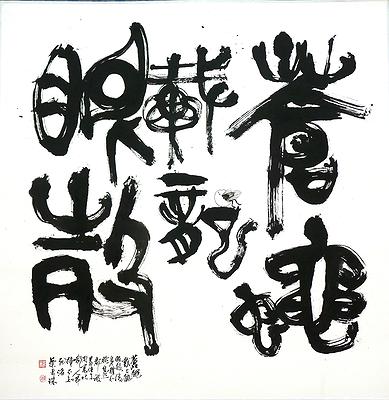 〈蒼蠅戴龍眼殼〉 69×69 cm  2021年10月