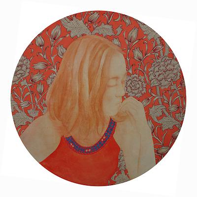 2013，《憂鬱 Spleen》，膠彩，直徑45cm