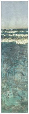 潛藏  45×180cm  2013年11月   墨.雲母粉.壓克力顏料