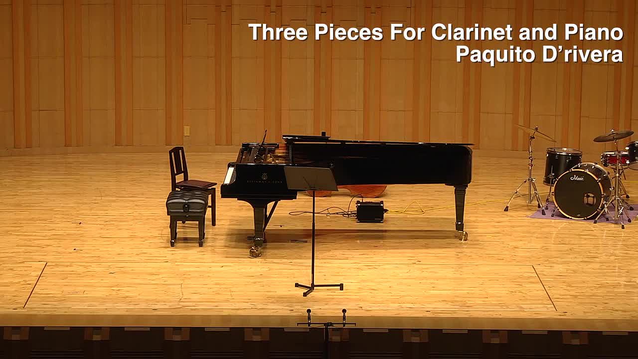 張昌傑碩士學位獨奏會與畢業音樂會-Paquito D’rivera - Three Pieces For Clarinet and Piano