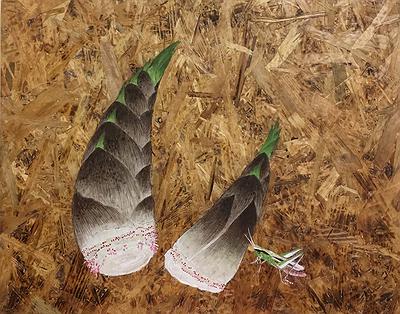 作品十四、〈滋味長〉竹筍50X60