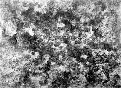 〈無題〉，2018，油墨、無酸版畫紙，image size：105 cm × 77 cm.