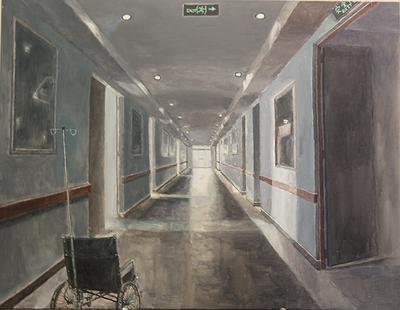 4-10長廊中的輪椅