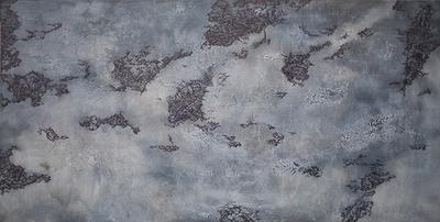 （慾望的愚）張家豪，2011，補土、壓克力、原子筆，70x140cm的封面圖