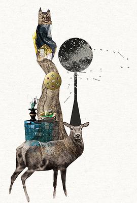 〈日常寓言—信仰〉，2020，數位拼貼的封面圖