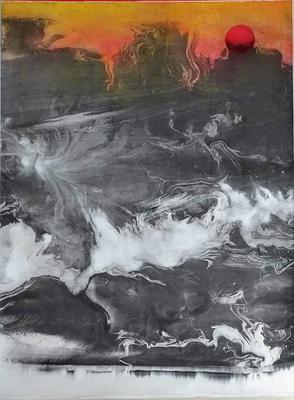 作品12〈長河懸日〉