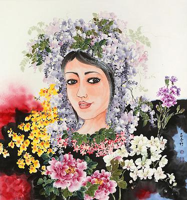 _莊壹竹-風華90×90cm2021紙本