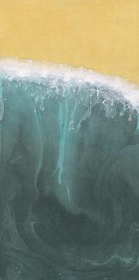 淼 - 進退  22×45cm  2013  墨.雲母粉.壓克力顏料 拷貝
