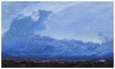 雲動系列-不夜蘭城60X100cm2015