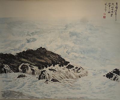 江流天地外,山中有無中