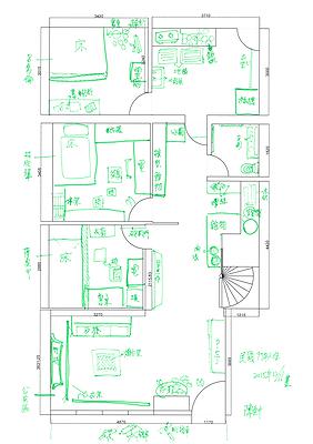 圖3-6.山珍海味工作室訪談平面繪製圖-民國97-陳-1F的封面圖