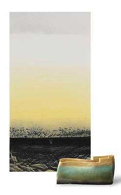 "When the black or white", virtual real or real virtual-Abstract painting by mixing Calligraphy, Chinese ink and Ceramic materials.'s Cover