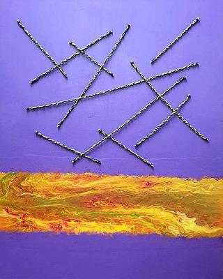 吳淑幸，《黑色崛起》系列I-5，壓克力畫布，116.5x91.5cm，2020吳淑幸攝影