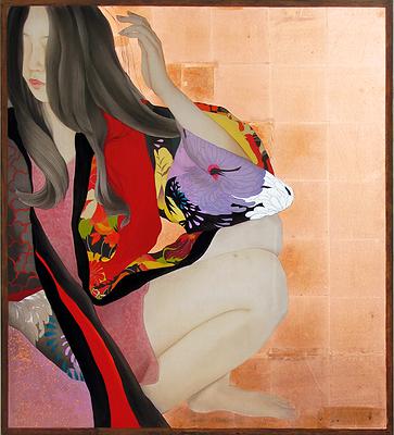 2011，《望03》，膠彩、銅箔，85X94 cm的封面圖