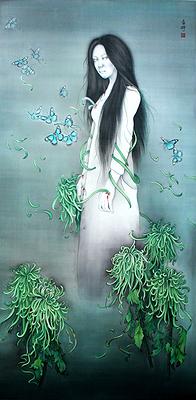 牽絆，75.3×150.4cm，2014年的封面圖