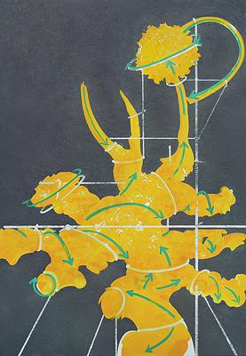 浮動景緻－變形風景之空間部署  《框與影》14 它的塑像