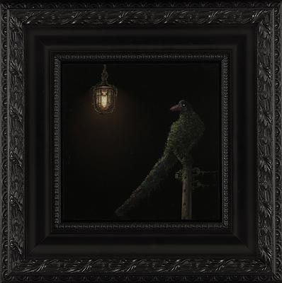 再生夢園5台灣藍鵲25x25cm2016