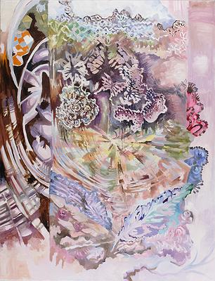 〈季節的道路〉，2012年，油彩，畫布，116.5×91cm。