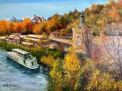 Deep Love for Fishing Port :The Creation of Chang Huai Jung’s  Oil Painting's Cover