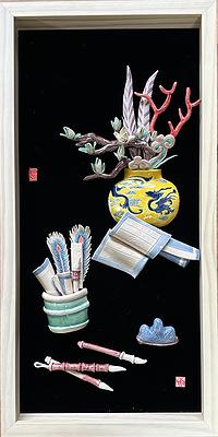Chinese New Year elegant objects paintings: A Study on Koji Pottery Creation's Cover