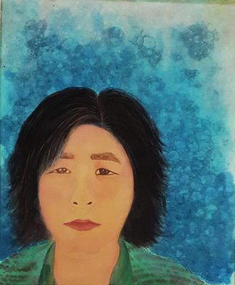 境由心生-呂淑玲水墨創作-7.自畫像