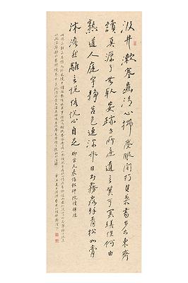 〈晨詣超師院讀禪經〉、尺寸：173×63cm、創作年代：2021