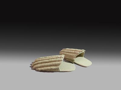傳統建築元素運用於現代陶藝創作之研究-no12拖鞋 2017 尺寸：28x15x12cm 陶