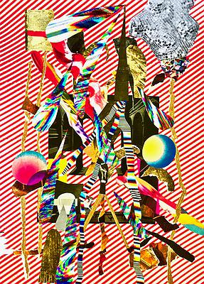 〈廣告看板〉作品原稿，2021，紙上拼貼，42x59 cm的封面圖