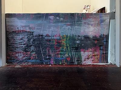 《路上有人》書籍設計展示區-珍珠畫布