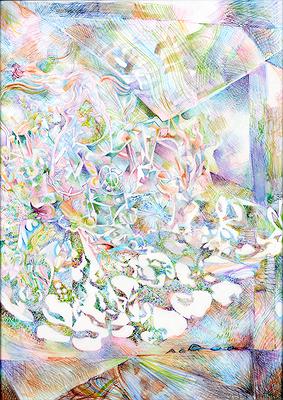 〈Reverse〉，2014年，紙、油性簽字筆，22×30cm。的封面圖