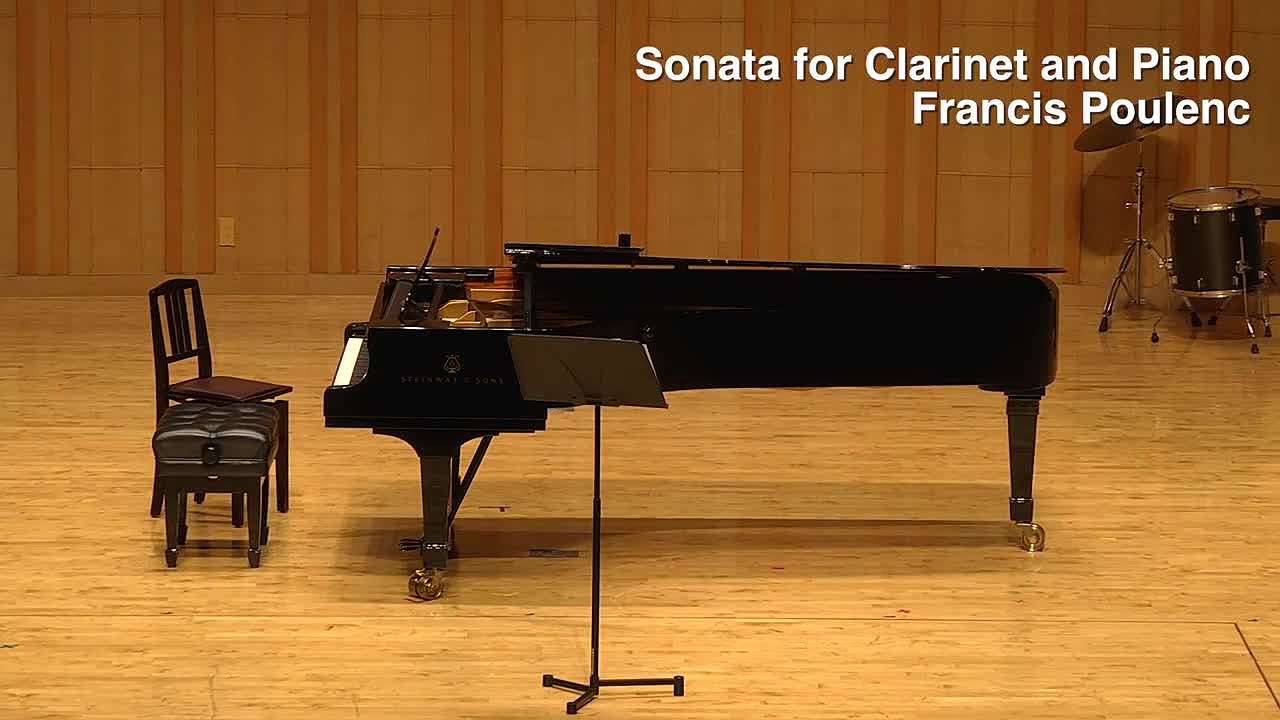 張昌傑碩士學位獨奏會與畢業音樂會-Francis Poulenc - Sonata for Clarinet and Piano