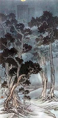 作品2-慵懶配月
