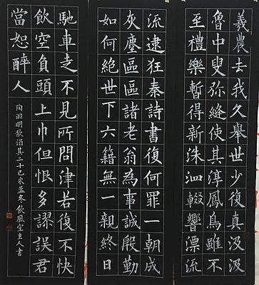《建武三年候粟君所責寇恩事》簡冊書法風格研究-13作品十三 陶淵明 飲酒其二十