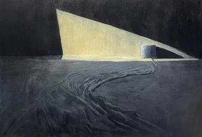 林峻賢，《心理空間系列—空間四·期盼被看見》，2019，油彩、畫布，89x130公分