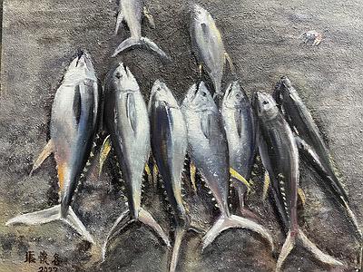 Deep Love for Fishing Port :The Creation of Chang Huai Jung’s  Oil Painting's Cover