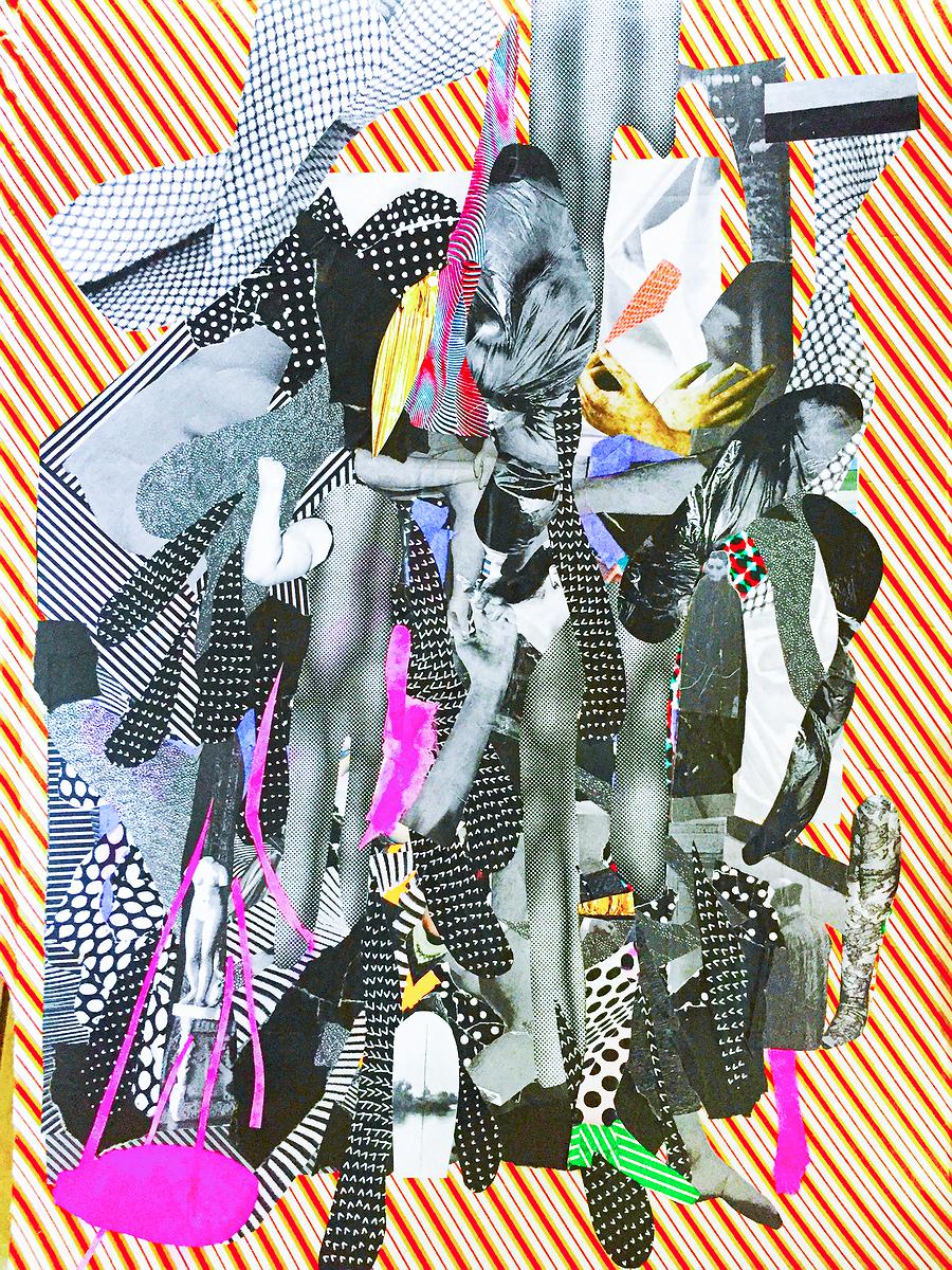 〈廣告看板〉作品原稿2，2021，紙上拼貼，42x59m的封面圖