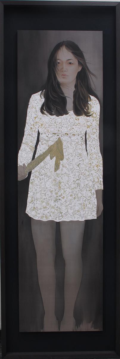 2012，《凝視01》，水墨、胡粉，46X163cm的封面圖