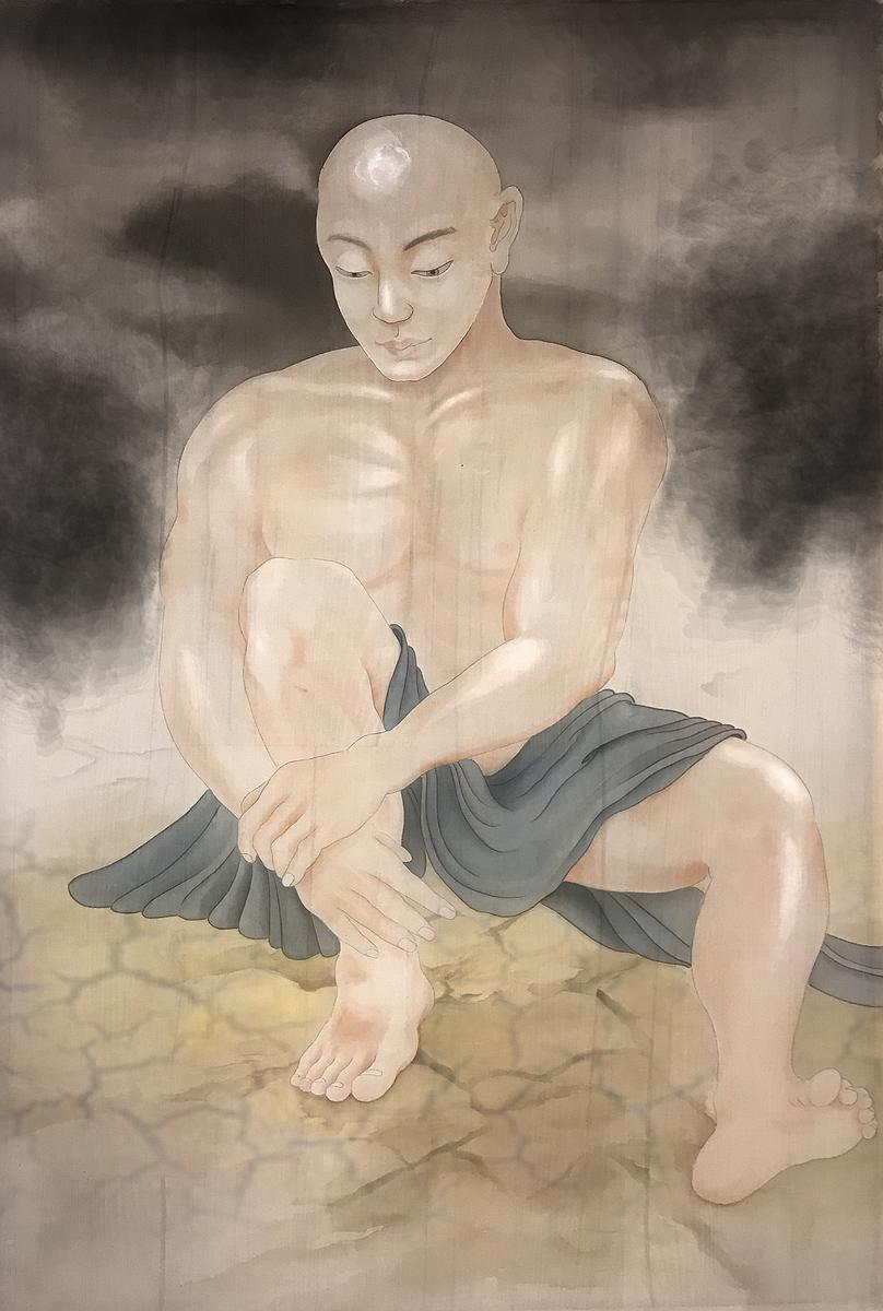 羅漢造像─陳彥廷水墨繪畫創作研究-12沉思羅漢的封面圖