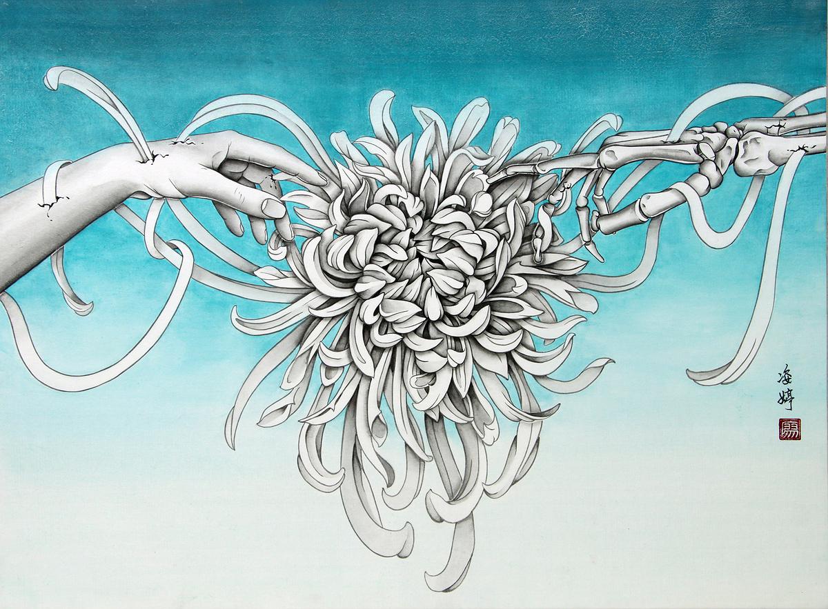 思念綿延 生死無盡，44.4×60cm，2015年的封面圖