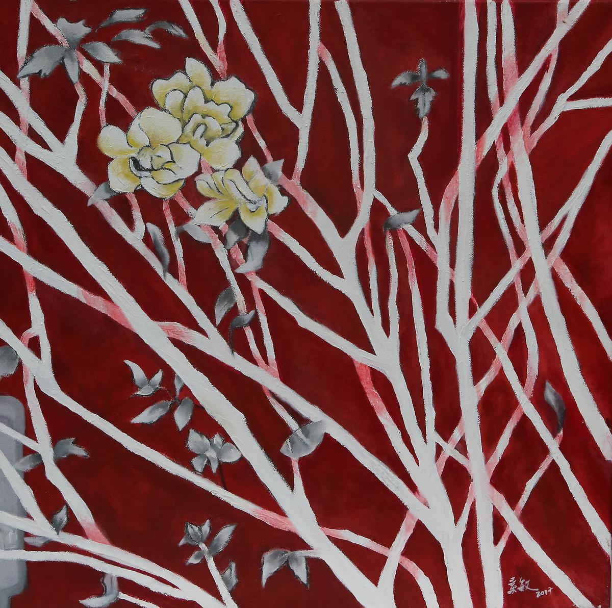 繪畫-向外走向內走系列-隱形的守護者-60x60cm-壓克力彩-2017的封面圖