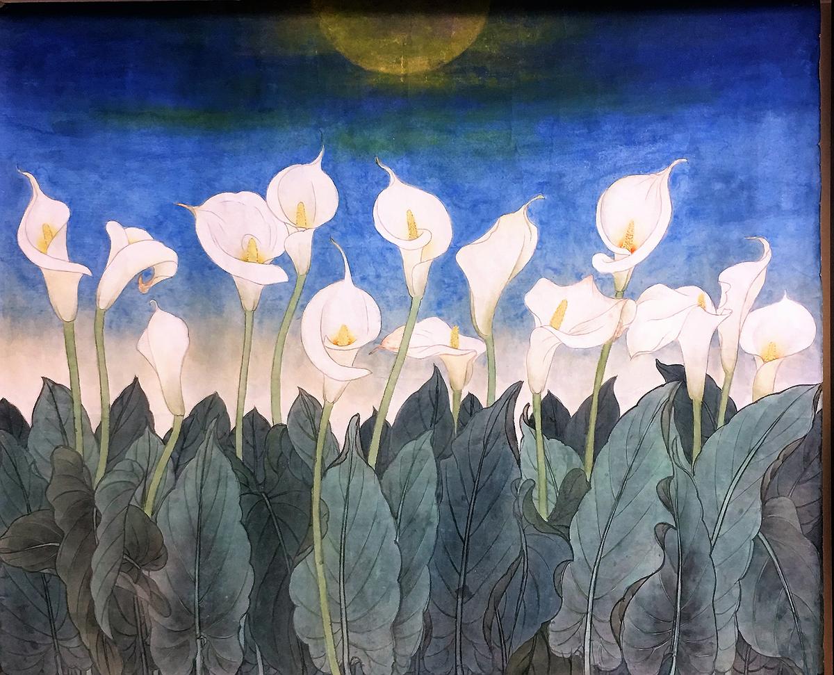 作品五、〈天心〉海芋77X92的封面圖