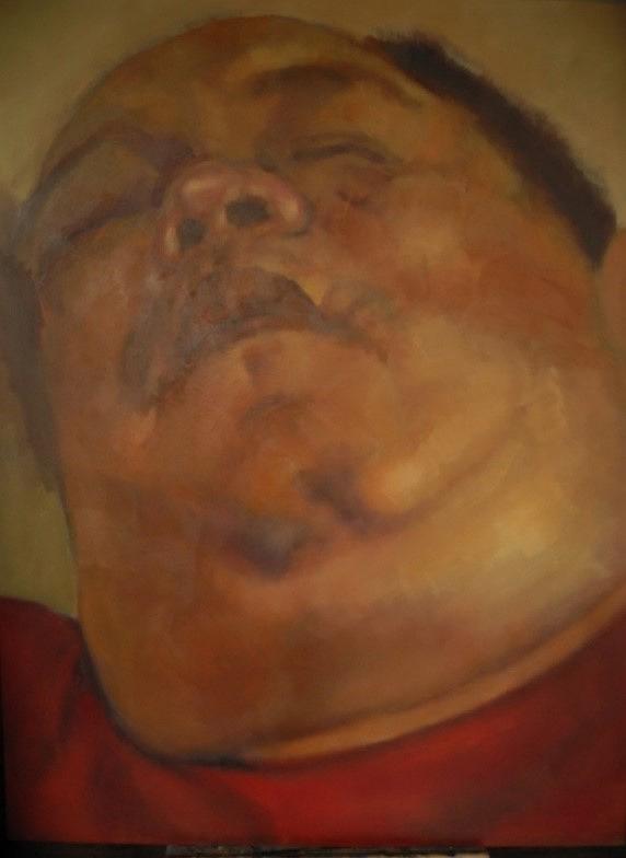 〈臉〉系列5（2014），油彩 畫布，142 x 112 cm的封面圖