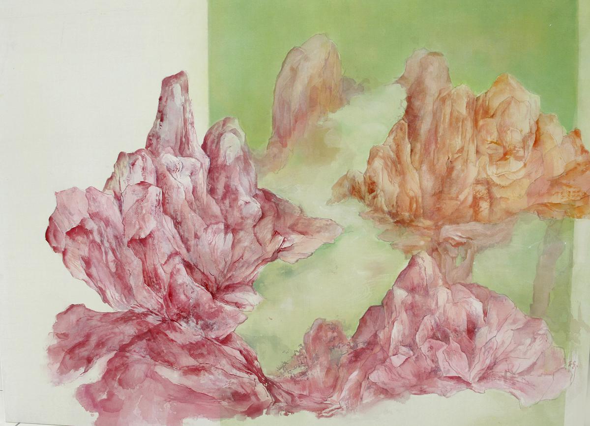 繪畫的識與視－潘家榆創作研究 12 潘家榆〈若花有期〉的封面圖