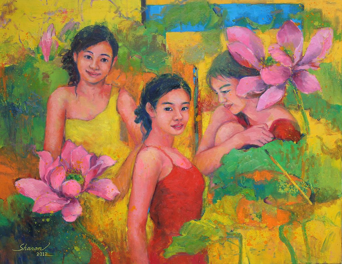 心跡‧花漾─林夏蓮油畫創作論述 喜事蓮蓮的封面圖