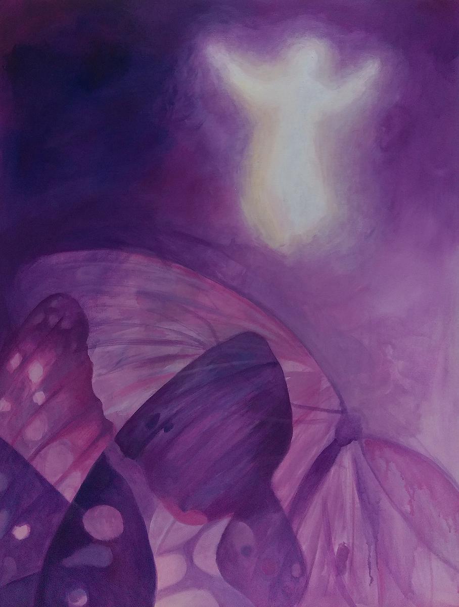 《蛻變–成蝶》，2015。壓克力、畫布，116.5×91 cm。的封面圖