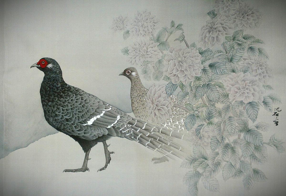 Hide rhythm--meticulous Flower and bird painting Line description& endow color creation the study's Cover