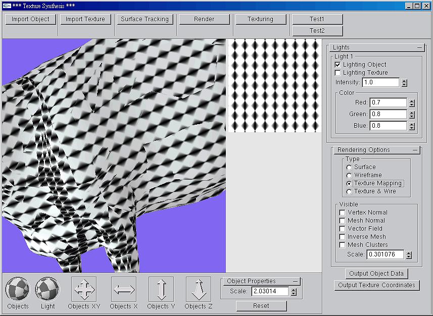 Texture Synthesis on Surfaces using Clustering's Cover