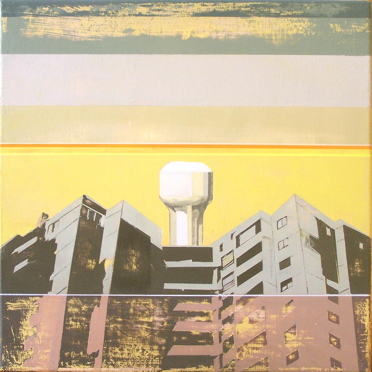 邊緣系列_大水塔 2016 壓克力 畫布 35x35cm的封面圖